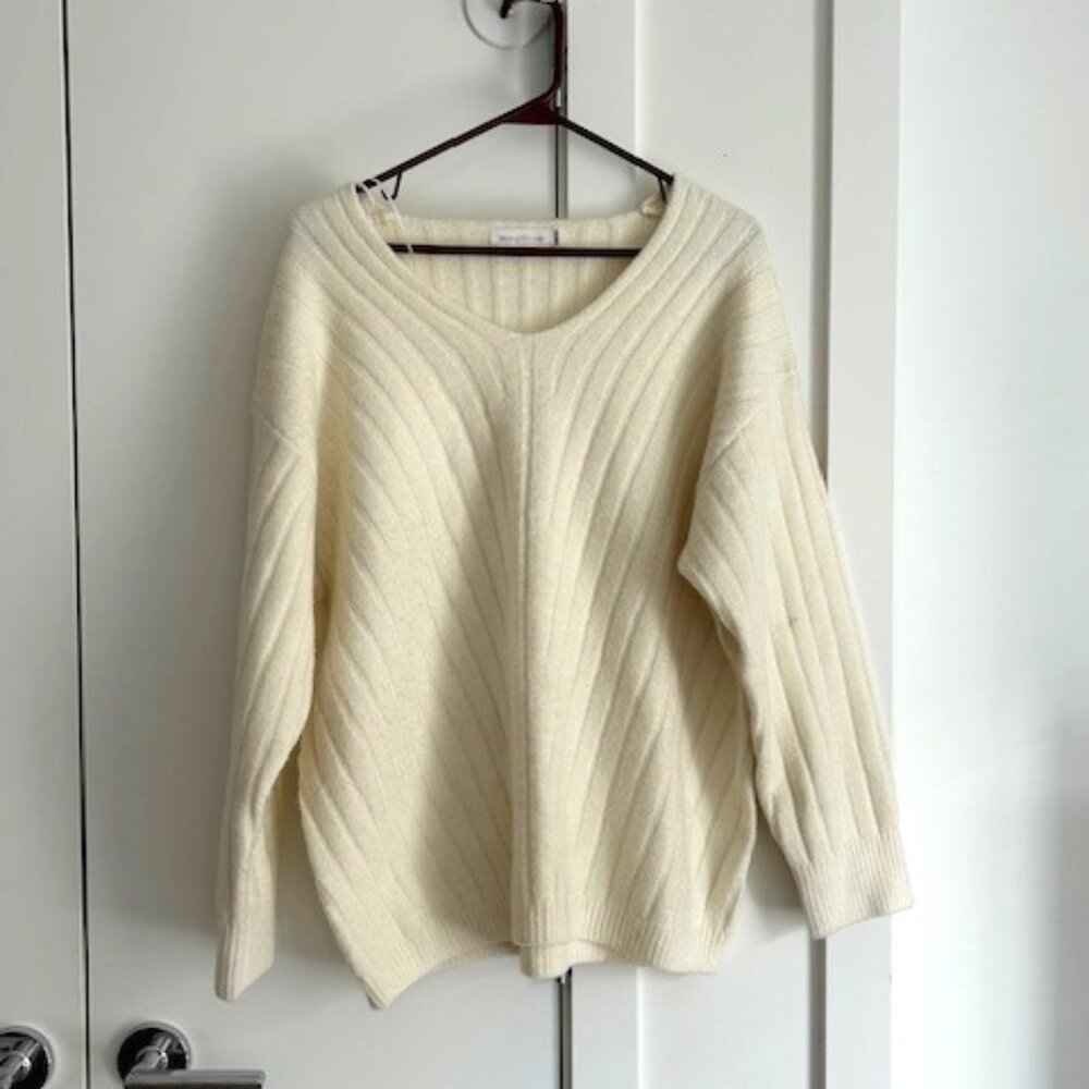 Cream Benny + Olive Sweater